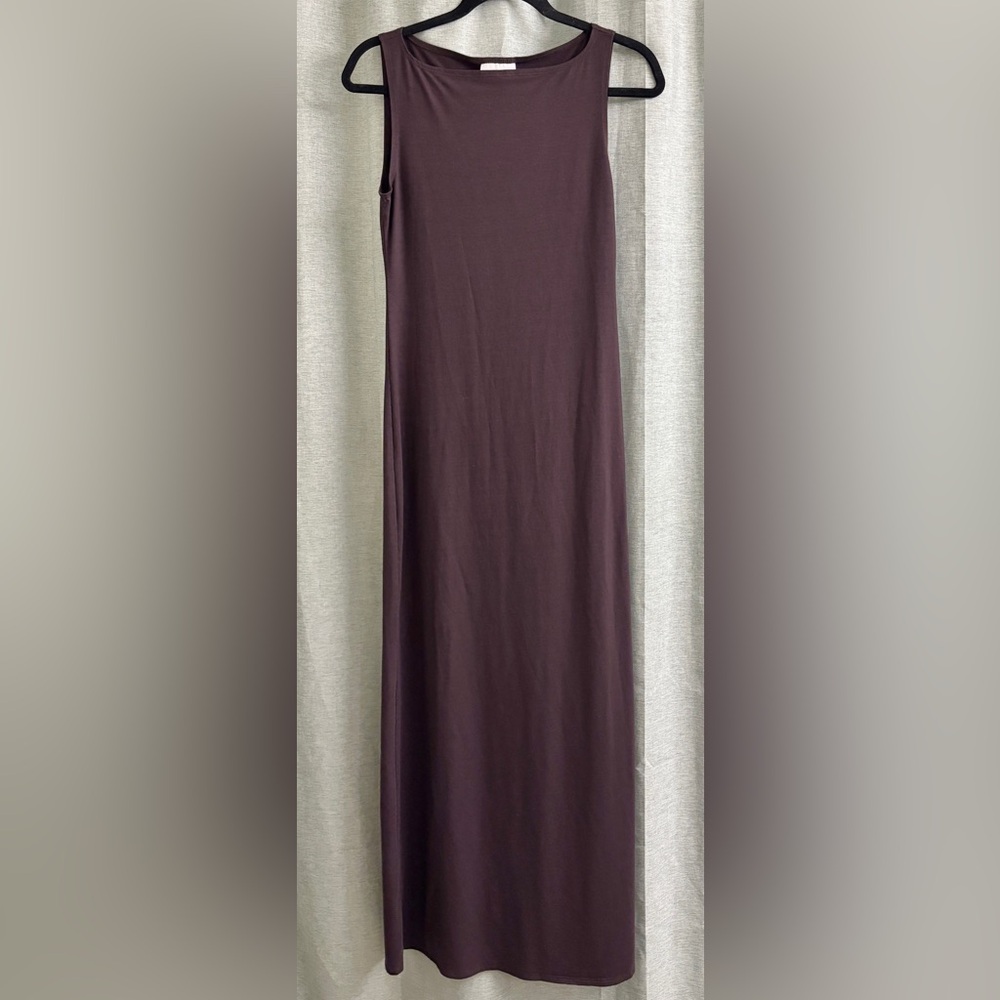 Reformation Brown Square Neck Bodycon Maxi Dress Size Small